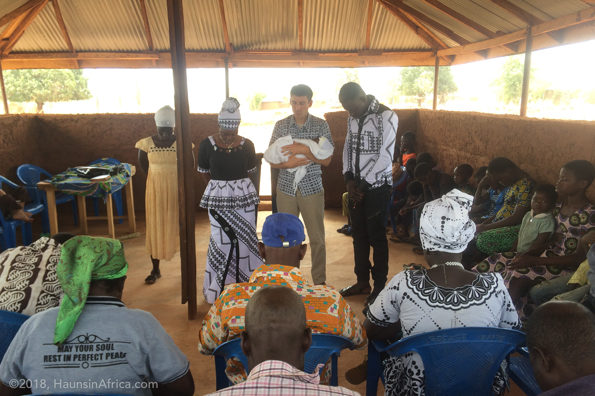 Baby Naming at Tambɔna Preaching Point - The Hauns in Africa
